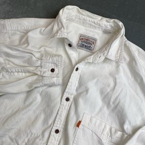 VTG Levi’s White Button Up Shirt Mens Large